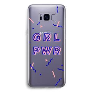 CaseCompany GRL PWR: Samsung Galaxy S8 Transparant Hoesje