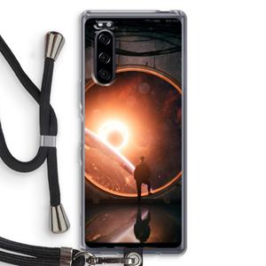 CaseCompany Ephemeral: Sony Xperia 5 Transparant Hoesje met koord