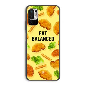 CaseCompany Eat Balanced: Xiaomi Redmi Note 10 5G Transparant Hoesje