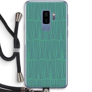 CaseCompany Swirls: Samsung Galaxy S9 Plus Transparant Hoesje met koord