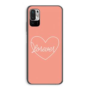 CaseCompany Forever heart: Xiaomi Redmi Note 10 5G Transparant Hoesje