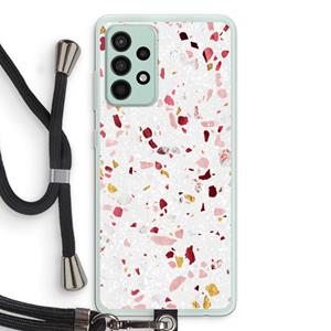 CaseCompany Terrazzo N°9: Samsung Galaxy A52s 5G Transparant Hoesje met koord