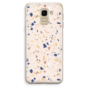 CaseCompany Terrazzo N°23: Samsung Galaxy J6 (2018) Transparant Hoesje