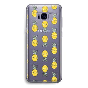 CaseCompany Ananas: Samsung Galaxy S8 Transparant Hoesje