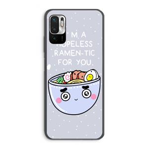 CaseCompany I'm A Hopeless Ramen-Tic For You: Xiaomi Redmi Note 10 5G Transparant Hoesje