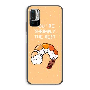 CaseCompany You're Shrimply The Best: Xiaomi Redmi Note 10 5G Transparant Hoesje