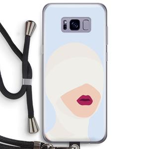 CaseCompany Incognito: Samsung Galaxy S8 Plus Transparant Hoesje met koord