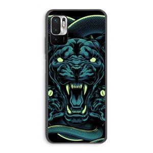 CaseCompany Cougar and Vipers: Xiaomi Redmi Note 10 5G Transparant Hoesje