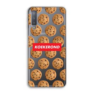 CaseCompany Koekerond: Samsung Galaxy A7 (2018) Transparant Hoesje