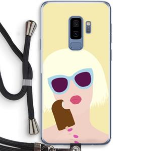 CaseCompany Ice cream: Samsung Galaxy S9 Plus Transparant Hoesje met koord