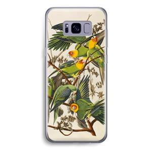 CaseCompany Carolinaparkiet: Samsung Galaxy S8 Transparant Hoesje