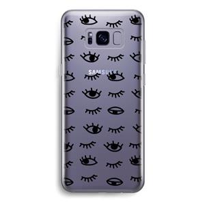 CaseCompany Eye pattern #2: Samsung Galaxy S8 Transparant Hoesje