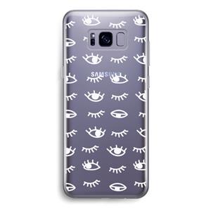 CaseCompany Eye pattern #3: Samsung Galaxy S8 Transparant Hoesje