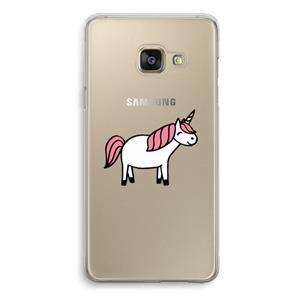 CaseCompany Eenhoorn: Samsung Galaxy A3 (2016) Transparant Hoesje