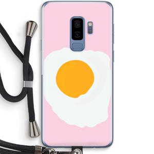 CaseCompany Sunny side up: Samsung Galaxy S9 Plus Transparant Hoesje met koord