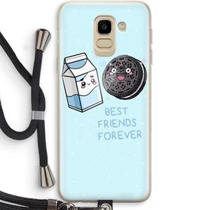 CaseCompany Best Friend Forever: Samsung Galaxy J6 (2018) Transparant Hoesje met koord