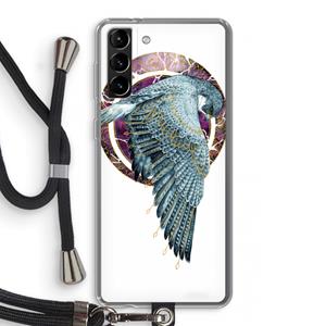 CaseCompany Golden Falcon: Samsung Galaxy S21 Plus Transparant Hoesje met koord