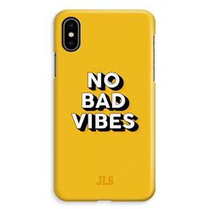 CaseCompany No Bad Vibes: iPhone XS Max Volledig Geprint Hoesje