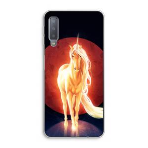 CaseCompany Last Unicorn: Samsung Galaxy A7 (2018) Transparant Hoesje