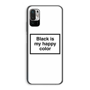 CaseCompany Black is my happy color: Xiaomi Redmi Note 10 5G Transparant Hoesje