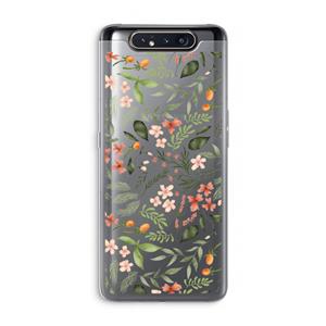 CaseCompany Sweet little flowers: Samsung Galaxy A80 Transparant Hoesje