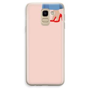 CaseCompany High heels: Samsung Galaxy J6 (2018) Transparant Hoesje