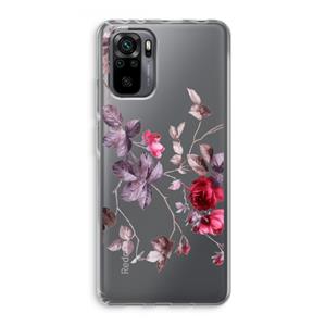 CaseCompany Mooie bloemen: Xiaomi Redmi Note 10 Pro Transparant Hoesje