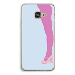 CaseCompany Pink panty: Samsung Galaxy A3 (2016) Transparant Hoesje
