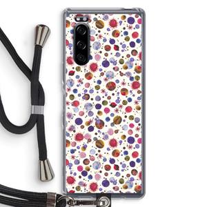 CaseCompany Planets Space: Sony Xperia 5 Transparant Hoesje met koord