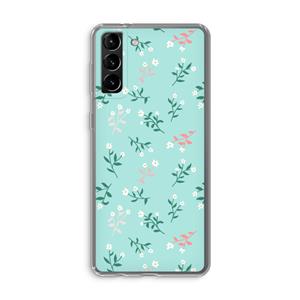 CaseCompany Small white flowers: Samsung Galaxy S21 Plus Transparant Hoesje