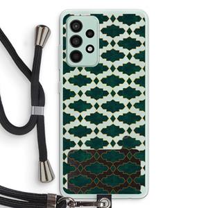 CaseCompany Moroccan tiles: Samsung Galaxy A52s 5G Transparant Hoesje met koord