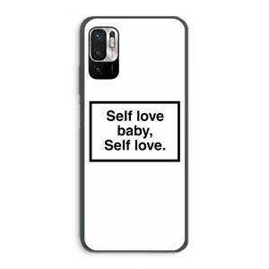 CaseCompany Self love: Xiaomi Redmi Note 10 5G Transparant Hoesje