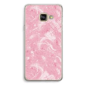 CaseCompany Abstract Painting Pink: Samsung Galaxy A3 (2016) Transparant Hoesje