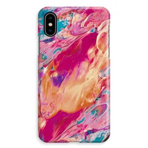 CaseCompany Pastel Echoes: iPhone XS Max Volledig Geprint Hoesje
