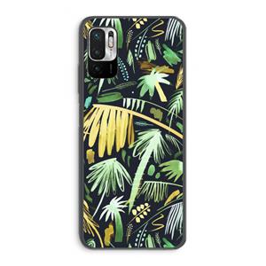 CaseCompany Tropical Palms Dark: Xiaomi Redmi Note 10 5G Transparant Hoesje