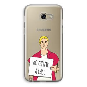 CaseCompany Gimme a call: Samsung Galaxy A5 (2017) Transparant Hoesje