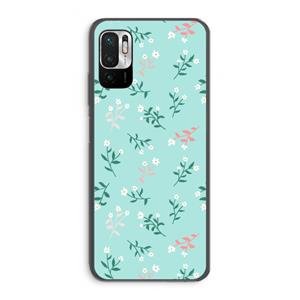 CaseCompany Small white flowers: Xiaomi Redmi Note 10 5G Transparant Hoesje