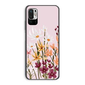 CaseCompany Painted wildflowers: Xiaomi Redmi Note 10 5G Transparant Hoesje