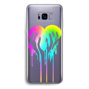 CaseCompany Hold My Heart: Samsung Galaxy S8 Transparant Hoesje