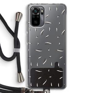 CaseCompany Hipster stripes: Xiaomi Redmi Note 10 Pro Transparant Hoesje met koord