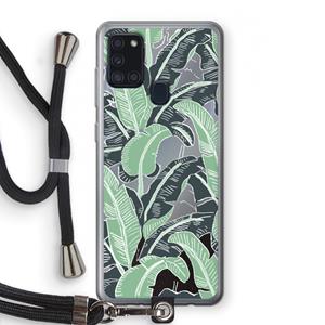 CaseCompany This Sh*t Is Bananas: Samsung Galaxy A21s Transparant Hoesje met koord