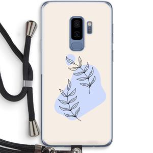 CaseCompany Leaf me if you can: Samsung Galaxy S9 Plus Transparant Hoesje met koord