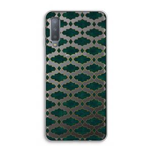 CaseCompany Moroccan tiles: Samsung Galaxy A7 (2018) Transparant Hoesje