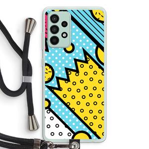 CaseCompany Pop Art #1: Samsung Galaxy A52s 5G Transparant Hoesje met koord