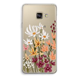 CaseCompany Painted wildflowers: Samsung Galaxy A3 (2016) Transparant Hoesje