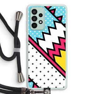 CaseCompany Pop Art #2: Samsung Galaxy A52s 5G Transparant Hoesje met koord