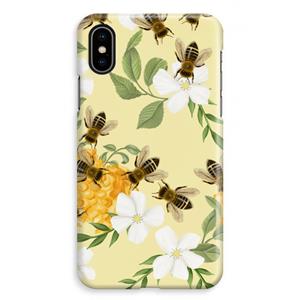 CaseCompany No flowers without bees: iPhone XS Max Volledig Geprint Hoesje