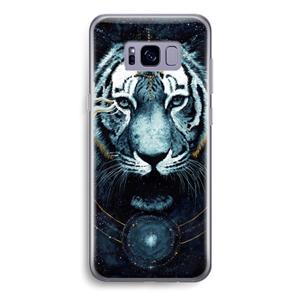 CaseCompany Darkness Tiger: Samsung Galaxy S8 Transparant Hoesje