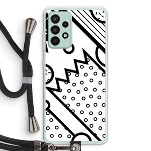 CaseCompany Pop Art #4: Samsung Galaxy A52s 5G Transparant Hoesje met koord