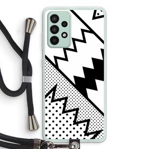 CaseCompany Pop Art #5: Samsung Galaxy A52s 5G Transparant Hoesje met koord